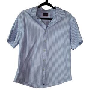 UNTUCKit Blue Striped Casual Button Down Shirt